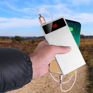 Batterie externe ultra-fine 20000 mAh avec double port USB, chargeur de téléphone et lampe torche, affichage de la charge restante - Product Image 3
