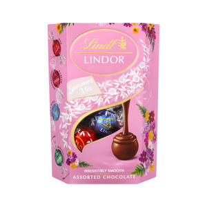 Lindtt Lindor Summer Mix, Surtido de Bombones de Chocolate en Caja de Regalo de 200g, Trufas de Chocolate con Leche Suizo Premium, Chocolate Blanco y Negro - Product Image 1