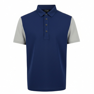 Chemises pour hommes en coton 100% à séchage rapide, à manches courtes, avec logo personnalisé imprimé en sérigraphie, rayées, tricotées, service OEM - Product Image 2