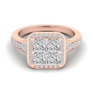 แหวนเพชรหมั้นทองคำขาว 14K ประดับเพชร IGI Certified รุ่นขายดีของ REYES สำหรับผู้หญิง ออกแบบได้ตามสั่ง แหวนแต่งงาน - Product Image 1