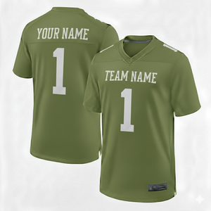 Maillot de football américain très demandé, manches courtes, imprimé, respirant, antibactérien, taille et nom d'équipe personnalisés, prix de gros - Product Image 2