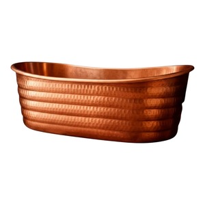 Modern Handmade Freestanding Copper Bathtub with Single Bowl for Luxury <b>Bathroom</b> Comfort Buy Direct From Supplier - Product Image 1