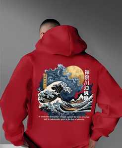 เสื้อฮู้ดดี้พรีเมียมสำหรับผู้ชาย เนื้อผ้านุ่มพิเศษ 100% ผ้าฝ้าย ปักลาย ประดับลูกปัด ย้อมสีพื้น พิมพ์ลายดิจิทัล ปรับแต่งได้ สำหรับฤดูหนาว - Product Image 2