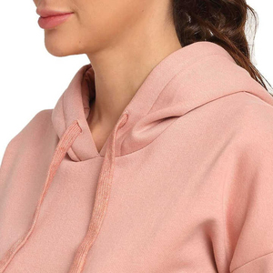 Ensemble survêtement décontracté pour femme, sweat à capuche rose et pantalon cargo, coupe classique, molleton, toutes saisons, imprimé, 100% coton biologique - Product Image 3