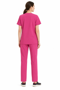 Conjunto de Uniformes Médicos Unisex con Logotipo Personalizado, Uniforme de Enfermería para Hospital, Cuello en V, Jersey Elástico de Algodón, Fabricante OEM para el Sector Sanitario - Product Image 3