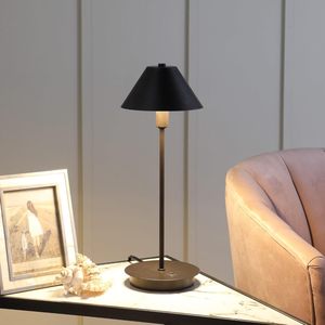 Matte Powder Coated Black Desk <b>Lamp</b> with Metal Cone Shade White Lining UL Listed G9 LED Table Light for Home Office Bedroom - Product Image 5