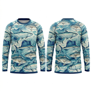เสื้อตกปลาแบบซับลิเมชั่นสั่งทำพิเศษ แขนยาว ระบายอากาศได้ดี สวมใส่สบาย ป้องกันรังสียูวี ผ้าแห้งเร็ว - Product Image 2