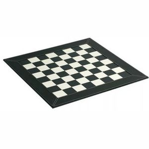 Échiquier en similicuir noir et blanc de qualité supérieure, pliable, 15/17/20 pouces, élégant, décoration d'intérieur, jeu d'échecs - Product Image 1