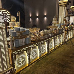 Mostrador de acero inoxidable para catering, exhibición de alimentos y servicio en grandes reuniones - Product Image 5