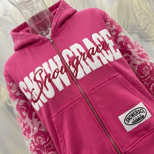 Sudadera con Capucha Snow Grace, 100% Algodón, Corte Holgado, Estampado de Letras en la Parte Delantera, Manga Larga, Estilo Casual de Invierno para Hombre - Product Image 5
