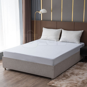 Durable Terry Mattress Protector (<b>Bed</b> Mat) Knitted Waterproof Back Coating Breathable Surface Eco-Friendly Luxury Design Smooth - Product Image 2