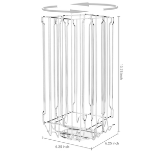 MyGift Organizador de cápsulas de café giratorio de 360 °-Soporte para cápsulas de café Nespresso Vertuo de plata Premium - Product Image 4