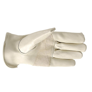 Guantes de trabajo transpirables y cómodos para la seguridad de las manos, precio al por mayor, guantes de trabajo de cuero vacuno de alta calidad para la seguridad al conducir. - Product Image 4
