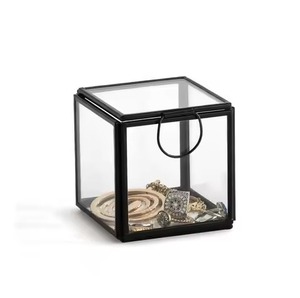 Designer Metal Jewelry Storage Organizer <b>Box</b> for Rings <b>Earrings</b> Necklace Accessories Home Use - Product Image 4