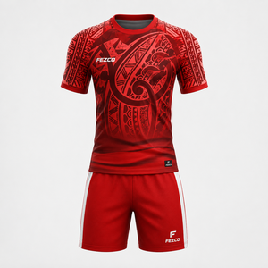 Conjunto de Uniforme de Rugby Transpirable, Ecológico, Antibacterial, de Poliéster, Moderno, Unisex, para Adultos, a Precio Económico y en Oferta - Product Image 1