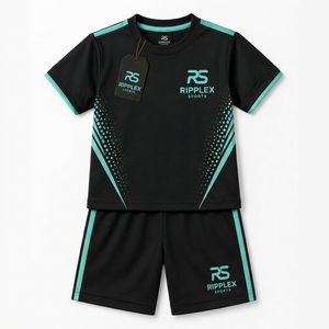 Premium kids short <b>set</b> made for comfort play sports school and everyday active wear with soft breathable fabric - Product Image 6