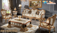Ensemble de canapés de salon personnalisable, style Maharaja traditionnel, 8 places, en teck massif moderne, réglable, style antique, mobilier de maison