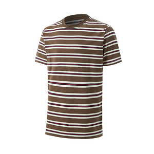เสื้อยืดลายทางผู้ชายแบบโอเวอร์ไซส์ ดีไซน์สั่งทำพิเศษ เนื้อผ้านุ่ม สวมใส่สบาย เหมาะสำหรับฤดูร้อน เสื้อยืดคอกลมลายทางพรีเมียมสำหรับผู้ชาย จากบังกลาเทศ - Product Image 1