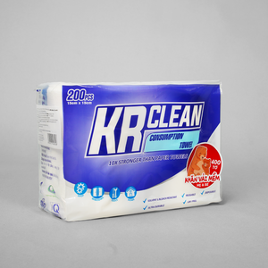 Meilleur prix, haute qualité, fabricant de lingettes sèches pour mère et bébé Krclean XK4, blanches, non-tissées, 50/80 feuilles, taille Vietnam, ODM - Product Image 3