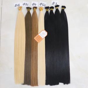 Extensiones de cabello Remy vietnamita virgen 100%, cutícula de trama única alineada, larga vida útil, estilos de Punta I de alta calidad - Product Image 3