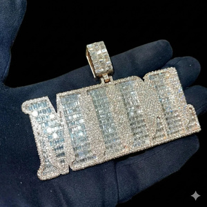 สร้อยคอจี้เพชรโมอิสซาไนต์ VVS เงินแท้ 925 ประดับเพชรแบบ Iced Out สไตล์ฮิปฮอป สำหรับขายและส่งออก - Product Image 6