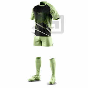 Ensemble d'uniformes de rugby personnalisés, impression numérique, broderie 3D, maillot et short légers, respirants, écologiques, coupe-vent, athlétiques - Product Image 5