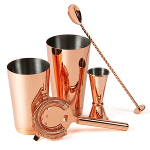 เชคเกอร์ค็อกเทลสแตนเลสพรีเมียมพร้อมที่กรองในตัว อุปกรณ์บาร์มืออาชีพ - Product Image 1
