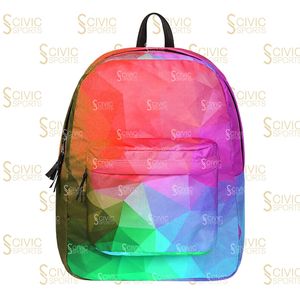 Sacs d'école pour enfants, fermeture éclair, unisexe, en polyester, avec design personnalisé et poche en mesh double face - Product Image 1