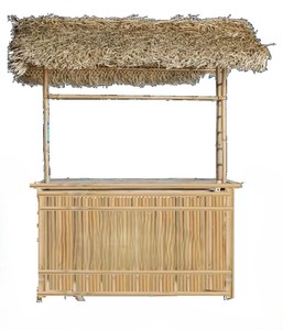 Bamboo Beach <b>Bar</b> Counter Furniture-Water Resistant Eco-Friendly Commercial Use Wood Adjustable Height Durable - Product Image 1