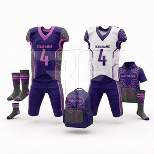 Uniforme de football américain sur mesure de haute qualité, respirant, avec des designs personnalisés, propriétés anti-humidité et séchage rapide - Product Image 3