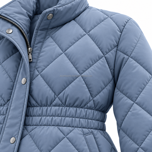 Manteau long à capuche pour femme de haute qualité, doudoune épaisse et chaude, vente en gros OEM, exportation d'usine - Product Image 4