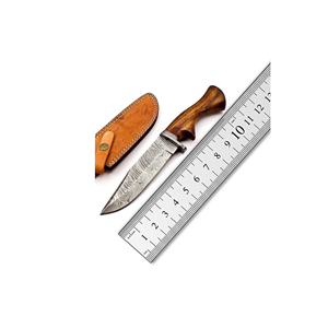 Cuchillo Bowie de Acero de Damasco con Mango de Palisandro de PAK ENTERPRISES, Envío Rápido, Hoja Fija para Supervivencia y Caza al Aire Libre - Product Image 6