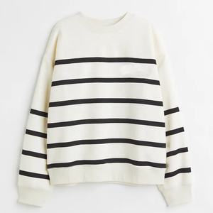 Sudadera informal ligera de cuello redondo de algodón de rizo para mujer 2025, diseño bordado de alta calidad, estampado de invierno transpirable - Product Image 6