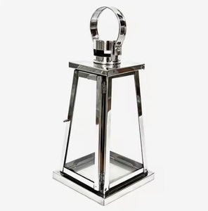 Stainless Steel Nickel Finished Candle <b>Lantern</b> Small Medium <b>Large</b> Size Perfect For Decorative Home Accent From India - Product Image 1