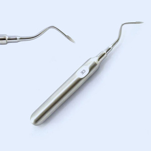 Elevador dental luxador de acero inoxidable, manual, mínimamente invasivo, curvo, para extracción de raíces, instrumento quirúrgico - Product Image 5