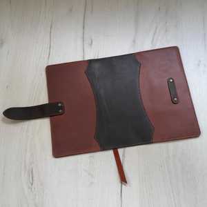 Élégante Housse de Carnet en Cuir Véritable de Luxe avec Protection, Étui pour Journal, Organisateur de Bureau et de Voyage Rechargeable NBC-0065 - Product Image 3