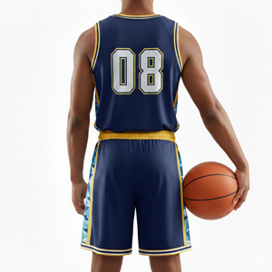 2026 Hot Selling New Style Basketball Uniforms Custom Design Sublimation Basketball Uniform Men Jersey Basketball Wear Set - Product Image 4