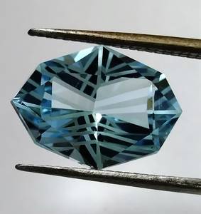 Piedra Preciosa de Topacio Azul Natural, Corte Elegante, Alta Calidad, Piedra Suelta para Joyería, Anillo, Colgante, Diseño de Joyería Fina - Product Image 1