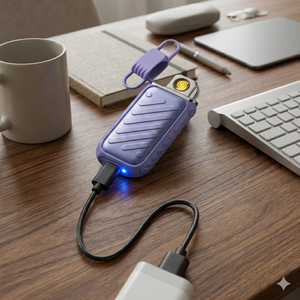 ไฟแช็คแบบพกพา รุ่นใหม่ ดีไซน์เก๋ วัสดุโลหะ ชาร์จไฟผ่าน USB กันลม ไฟแช็คอิเล็กทรอนิกส์ สำหรับนักสูบบุหรี่ - Product Image 6