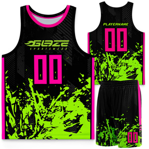 Tenues de basketball respirantes et écologiques en polyester sans couture, personnalisables par sublimation, pour équipes professionnelles. - Product Image 1
