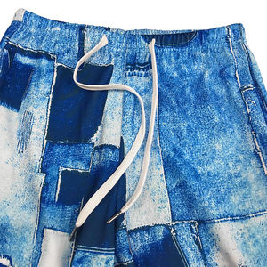 Conjunto de sudadera y leggings de 2 piezas con estampado de mezclilla para mujer, con capucha, manga larga, ropa deportiva informal, corte regular, para todas las estaciones - Product Image 4