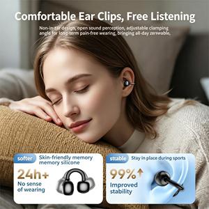 Auriculares OWS populares con diseño inalámbrico de clip, sin introducción en el oído, sonido de alta fidelidad para deportes y viajes - Product Image 4