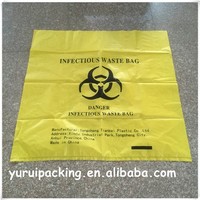 Sacs à déchets médicaux jaunes en PP HDPE autoclavables et résistants aux risques biologiques, sacs jetables pour déchets biomédicaux à haute température pour hôpitaux et cliniques