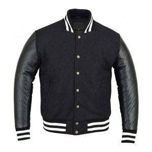 OEM Custom Varsity <b>Jacket</b> <b>for</b> Unisex Winter High Quality Leather Sleeves College Baseball Letterman Wool Varsity <b>Jacket</b> <b>for</b> <b>Men</b> - Product Image 5