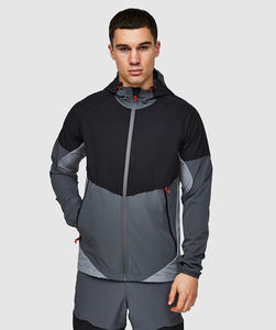 Trajes Deportivos de Nylon para Hombre 2026, de Alta Calidad, con Logotipo Personalizado, Chaqueta Deportiva con Cremallera, Pantalones Deportivos con Capucha y Cordón Ajustable - Product Image 2