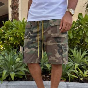 Oem Customized Manufacturer logo Hunting Digital Print Camofluge Summer 100% Cotton Twill Pocket Cargo Shorts for <b>Men</b> - Product Image 4