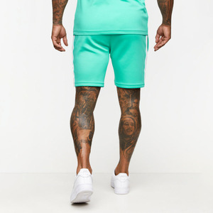 Ensemble polo et short homme été, couleur unie, impression sérigraphique personnalisée OEM, logo frontal, manches courtes, col rond. - Product Image 6
