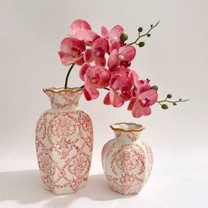 Plateau de service rectangulaire en métal avec motif floral, émail coloré, design bohème, bordure dorée - Product Image 3