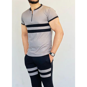 Conjunto Deportivo de Verano para Hombre, Transpirable, con Logotipo Personalizado, de Secado Rápido, Ligero, de Alta Calidad, en Poliéster y Algodón - Product Image 3