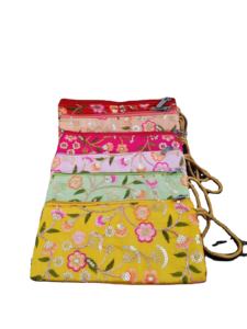 Bolsas de viaje de seda tradicional de 18,5x10,5 cm, bolsas de regalo para embalaje de joyería bordada, bolsas de joyería hechas a mano - Product Image 2